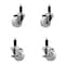 Service Caster 3'' Nylon Wheel Swivel 1-1/8'' Expanding Stem Caster Set 2 Brakes, 4PK SCC-EX20S314-NYS-2-TLB-2-118 - alternate 1
